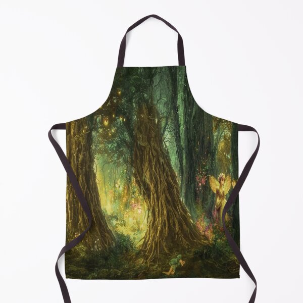 Item preview, Dreamy Mystic Forest — Fantasy Landscape Illustration designed and sold by Vintage by Kaya.