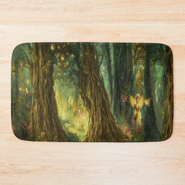 Item preview, Dreamy Mystic Forest — Fantasy Landscape Illustration designed and sold by Vintage by Kaya.