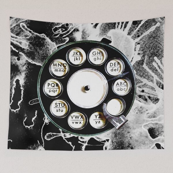 Item preview, Old Rotary Telephone Dial, Grunge Retro Phone  designed and sold by suekieper.