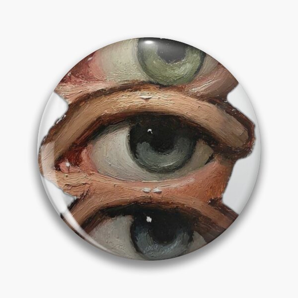Item preview, Three Eye Vintage Oil Painting  designed and sold by Letsgonjdevils0.