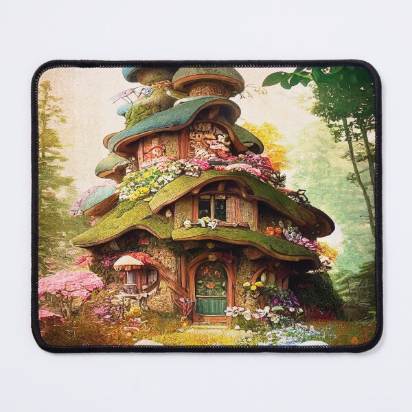 Item preview, Fairy Cottage Hideaway — Whimsical Fantasy Home designed and sold by Vintage by Kaya.