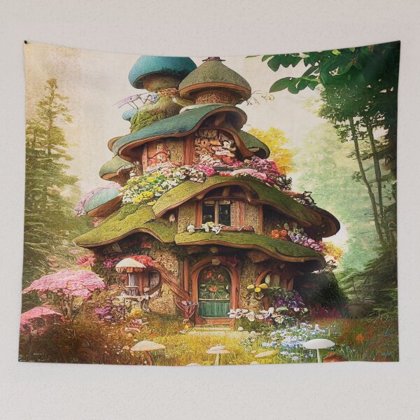Item preview, Fairy Cottage Hideaway — Whimsical Fantasy Home designed and sold by Vintage by Kaya.