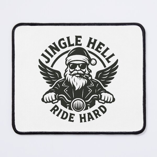 Item preview, Jingle hell ride hard Santa designed and sold by Tattee.
