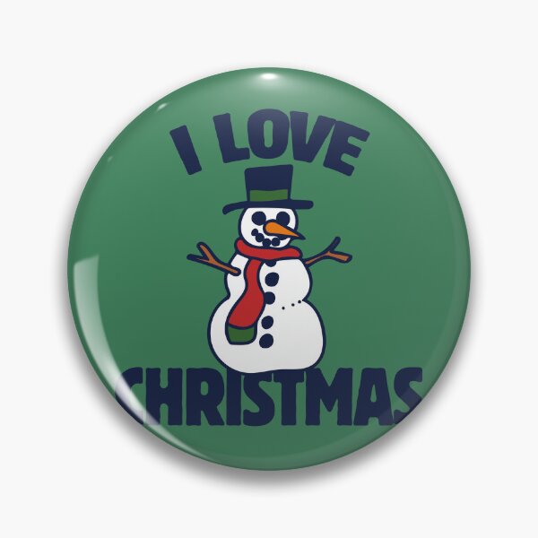 Item preview, I love Christmas Snowman designed and sold by FrictionMaxxing.