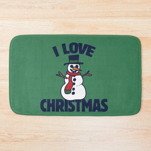 Item preview, I love Christmas Snowman designed and sold by FrictionMaxxing.