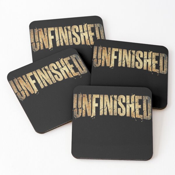 Item preview, Unfinished – Grunge Distorted Minimal Text Tee designed and sold by CuteOasis.