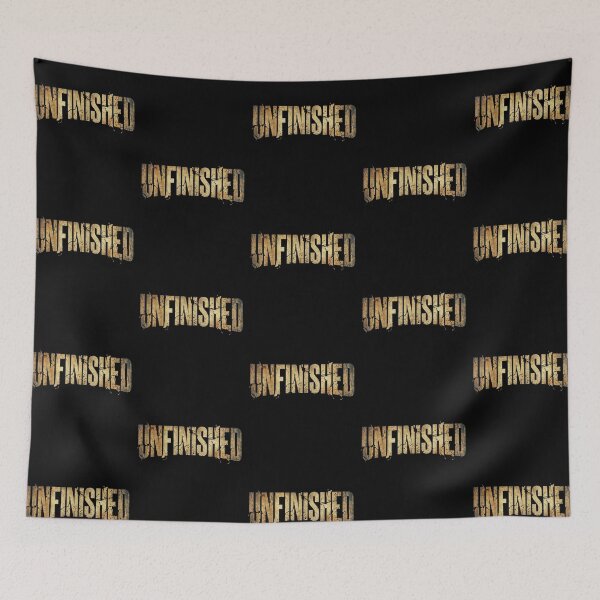 Item preview, Unfinished – Grunge Distorted Minimal Text Tee designed and sold by CuteOasis.