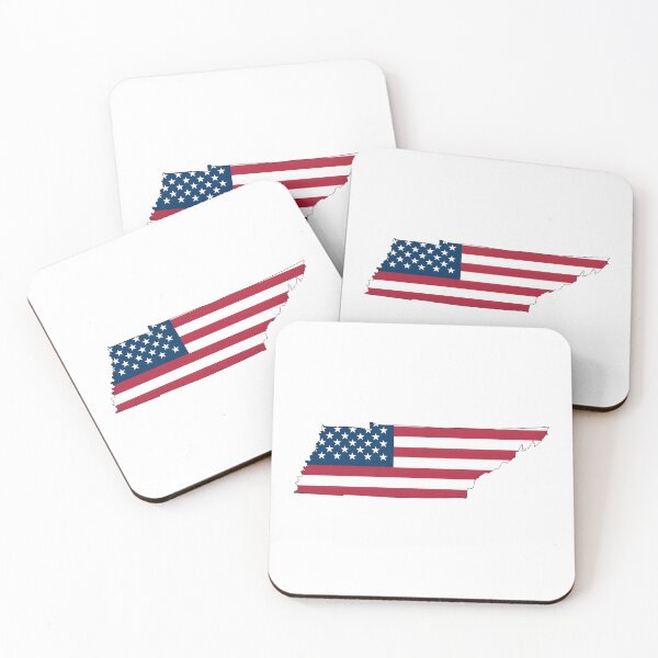 Item preview, Tennessee Stars & Stripes State Silhouette – Distressed Americana designed and sold by Paper Drip.