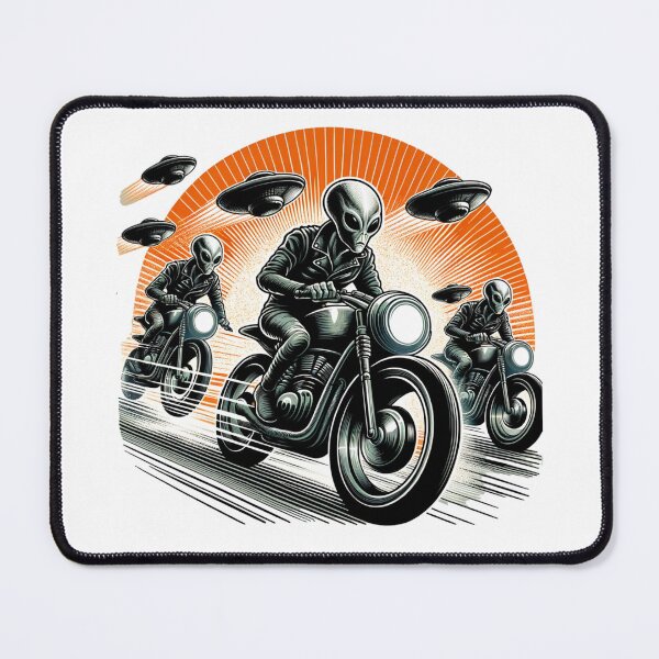 Item preview, Alien Motorcycle Races – UFO Biker Gang designed and sold by Speeddust.