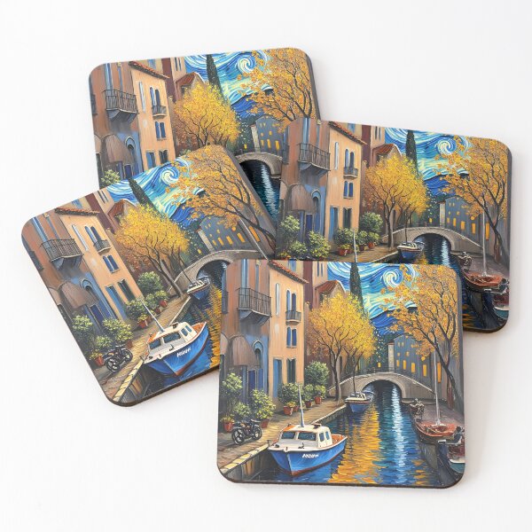 Item preview, Boats in a canal designed and sold by sid1802.