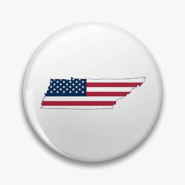 Item preview, Tennessee Stars & Stripes State Silhouette – Distressed Americana designed and sold by Paper Drip.