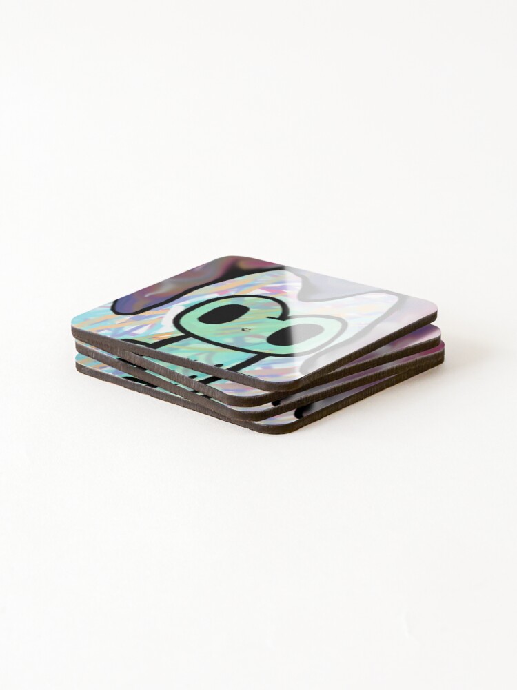 Thumbnail 4 of 5, Coasters (Set of 4), Abstract Frog designed and sold by TheLizardTale.