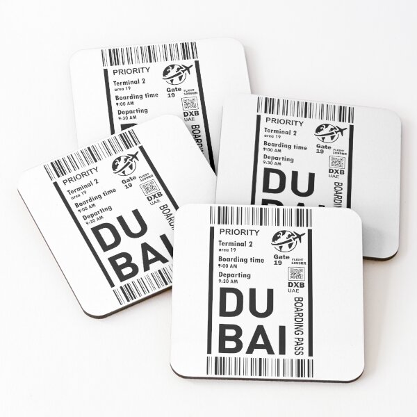 Item preview, Dubai Ticket Boarding Pass designed and sold by MBGraphikDesign.