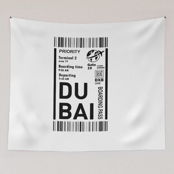 Item preview, Dubai Ticket Boarding Pass designed and sold by MBGraphikDesign.