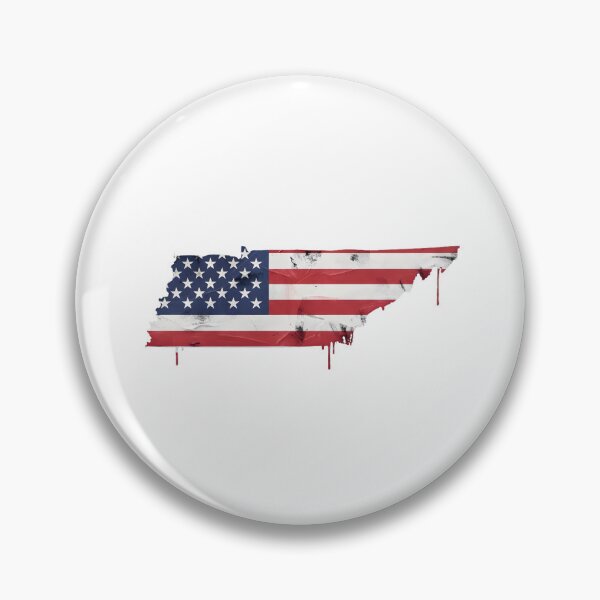 Item preview, Tennessee Stars & Stripes State Silhouette – Distressed Americana designed and sold by Paper Drip.