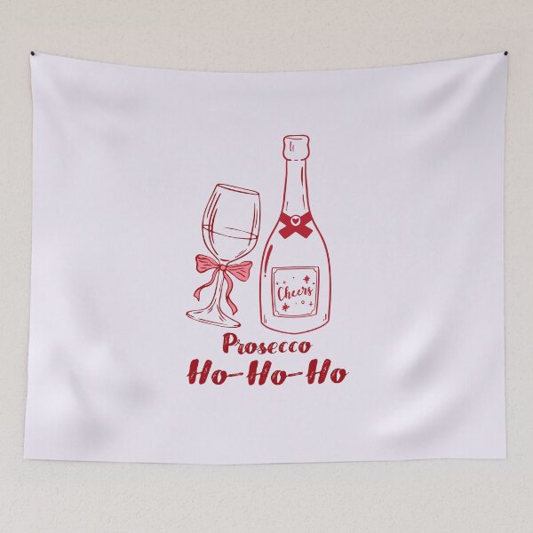 Item preview, Prosecco Ho Ho Ho Wine Christmas Design designed and sold by Inkworksbyshery.