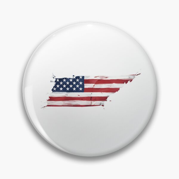 Item preview, Tennessee Stars & Stripes State Silhouette – Distressed Americana designed and sold by Paper Drip.