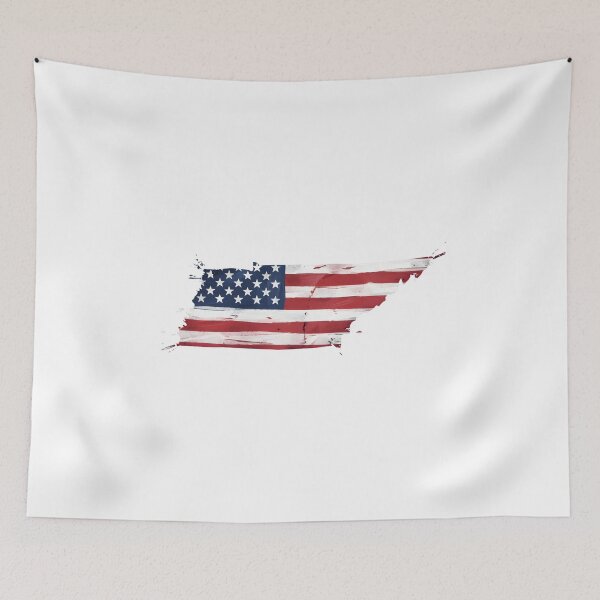 Item preview, Tennessee Stars & Stripes State Silhouette – Distressed Americana designed and sold by Paper Drip.