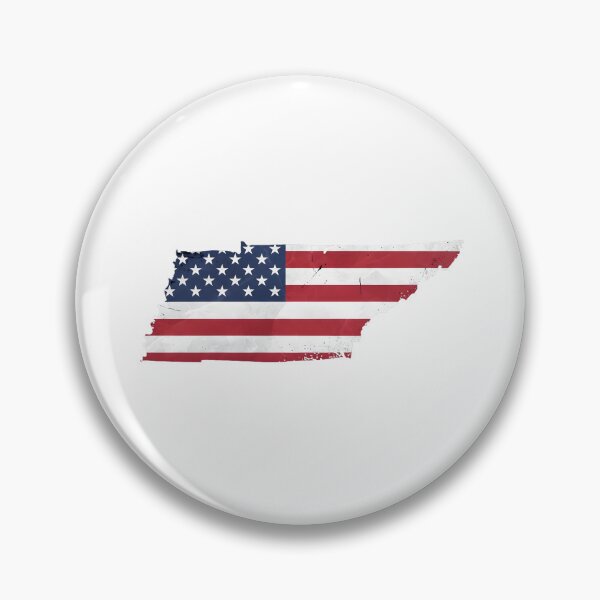 Item preview, Tennessee Stars & Stripes State Silhouette – Distressed Americana designed and sold by Paper Drip.
