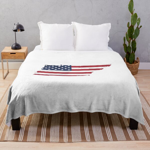 Item preview, Tennessee Stars & Stripes State Silhouette – Distressed Americana designed and sold by Paper Drip.
