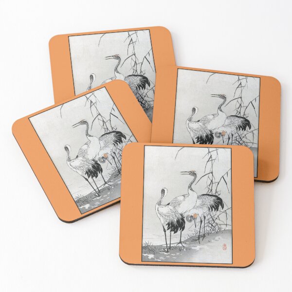 Item preview, Kono Bairei: Cranes Print designed and sold by Tridentulus.