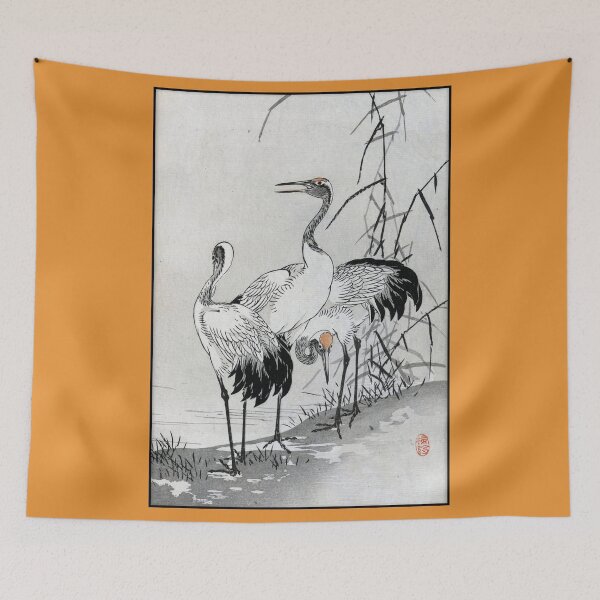 Item preview, Kono Bairei: Cranes Print designed and sold by Tridentulus.