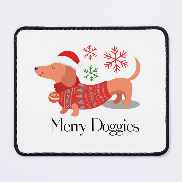 Artikelvorschau, Niedlicher Weihnachtsdackel im Pullover – Festliches Hunde-Design entworfen und verkauft von luckyhue.