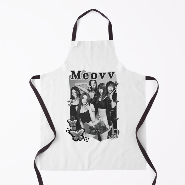 Item preview, MEOVV Kpop Girl group K-music south korean girl group Black and White Collage Digital Art Portrait designed and sold by AJUNICE STUDIO.