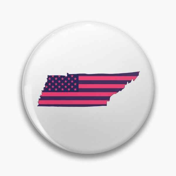 Item preview, Tennessee USA Flag Silhouette – Stars and Stripes State Outline designed and sold by Paper Drip.