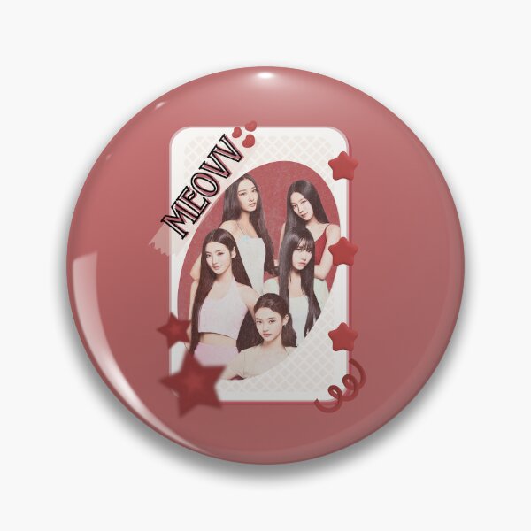 Item preview, MEOVV Kpop Girl group K-music south korean girl group Red Aesthetic Collage Design designed and sold by AJUNICE STUDIO.