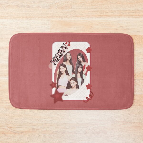 Item preview, MEOVV Kpop Girl group K-music south korean girl group Red Aesthetic Collage Design designed and sold by AJUNICE STUDIO.