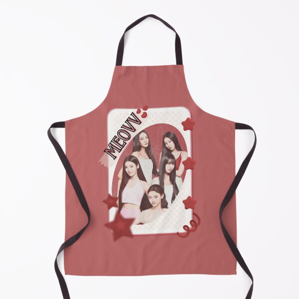 Item preview, MEOVV Kpop Girl group K-music south korean girl group Red Aesthetic Collage Design designed and sold by AJUNICE STUDIO.