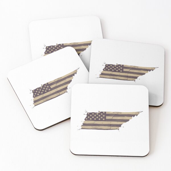 Item preview, Tennessee State Vintage Stars & Stripes – Brown and Gold designed and sold by Paper Drip.