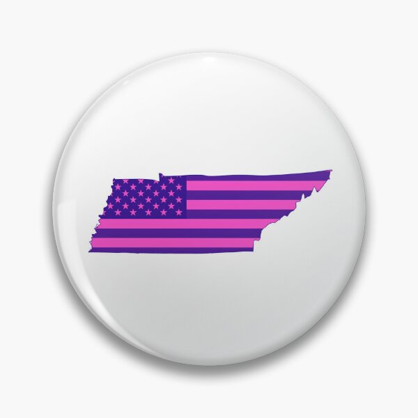 Item preview, Tennessee Pop Pink State Flag – Modern Fun Colors designed and sold by Paper Drip.