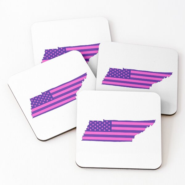 Item preview, Tennessee Pop Pink State Flag – Modern Fun Colors designed and sold by Paper Drip.