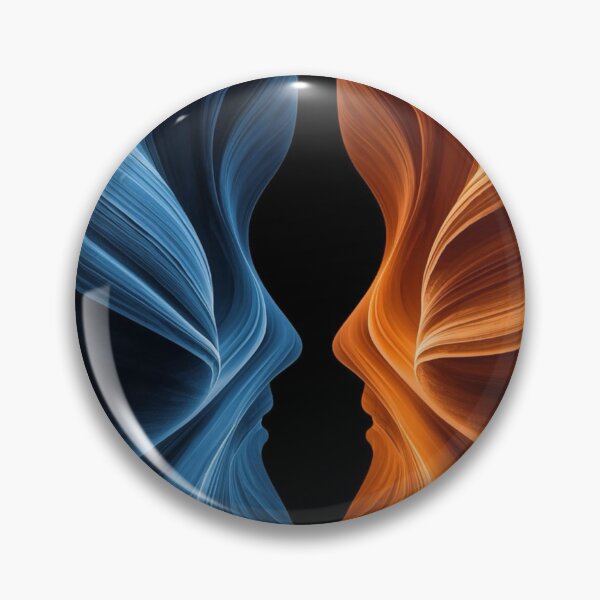 Item preview, Dual Faces – Blue & Orange Flow designed and sold by Bellassi.