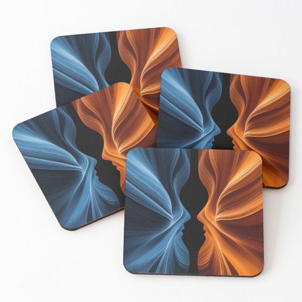 Item preview, Dual Faces – Blue & Orange Flow designed and sold by Bellassi.