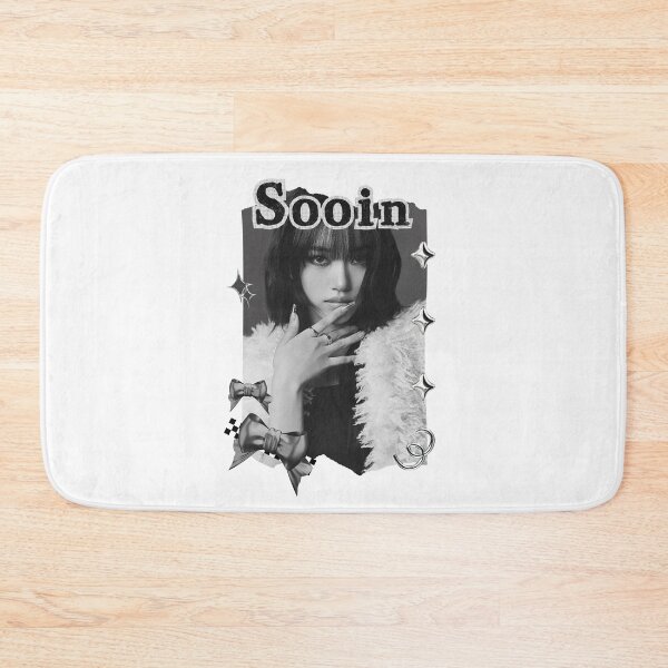 Item preview, MEOVV Sooin Kpop Girl group K-music south korean girl group Black and White Collage Digital Art Portrait designed and sold by AJUNICE STUDIO.