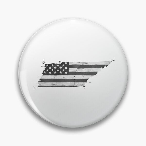 Item preview, Tennessee State Stars & Stripes Silhouette – Black and White designed and sold by Paper Drip.