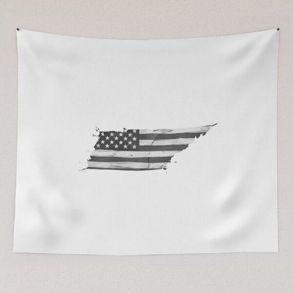 Item preview, Tennessee State Stars & Stripes Silhouette – Black and White designed and sold by Paper Drip.