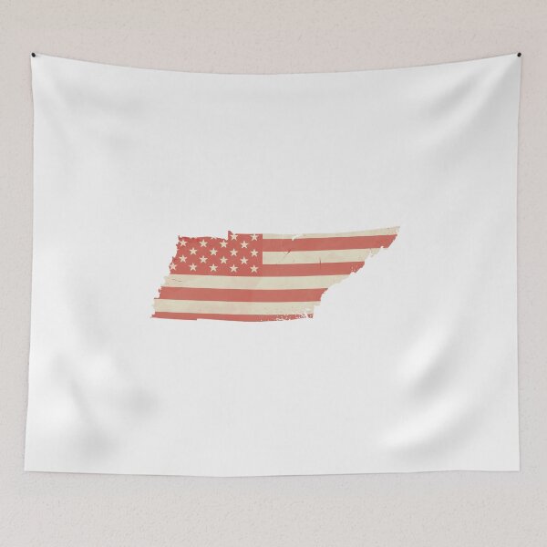Item preview, Tennessee USA Flag Silhouette – Stars and Stripes State Outline designed and sold by Paper Drip.