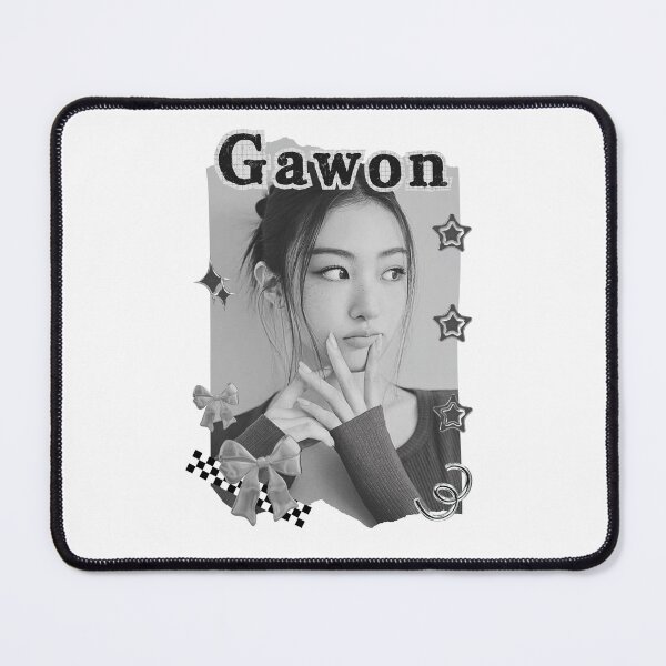 Item preview, MEOVV Gawon Kpop Girl group K-music south korean girl group Black and White Collage Digital Art Portrait designed and sold by AJUNICE STUDIO.