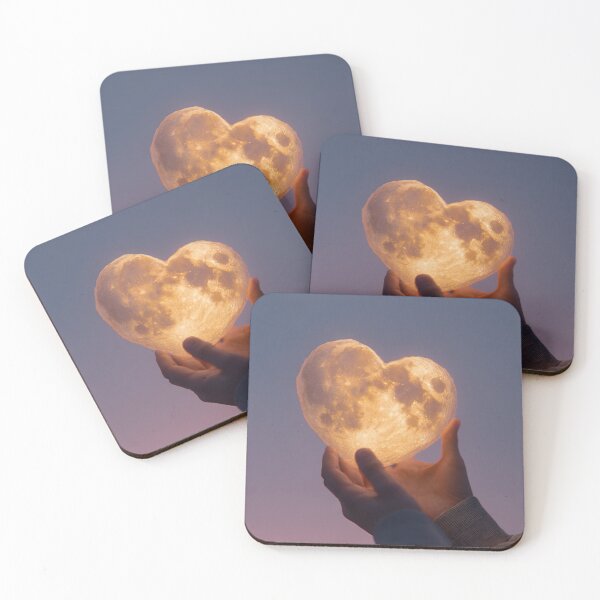 Item preview, Heart Shaped Moon Light In Hands At Twilight designed and sold by EL-Lebedenko.