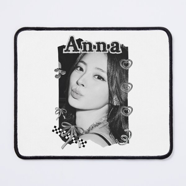 Item preview, MEOVV Anna Kpop Girl group K-music south korean girl group Black and White Collage Digital Art Portrait designed and sold by AJUNICE STUDIO.