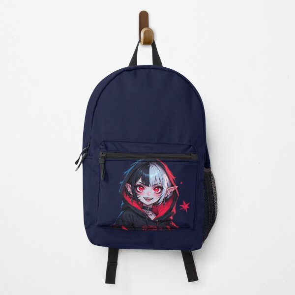 Item preview, “Kawaii Demon Girl With Glowing Red Eyes – Cute Devil Anime Art by NegarTv Designs” designed and sold by NegarTv Designs.