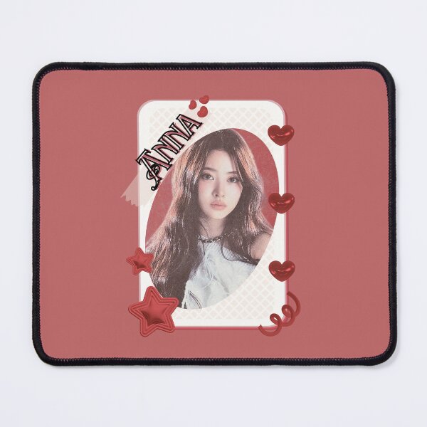 Item preview, MEOVV Anna Kpop Girl group K-music south korean girl group Red Aesthetic Collage Design designed and sold by AJUNICE STUDIO.