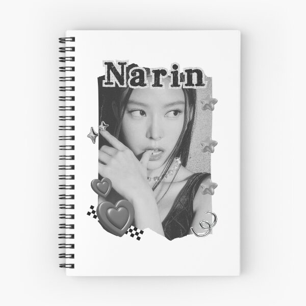 Item preview, MEOVV Narin Kpop Girl group K-music south korean girl group Black and White Collage Digital Art Portrait designed and sold by AJUNICE STUDIO.