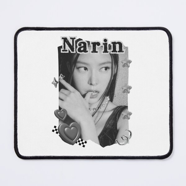 Item preview, MEOVV Narin Kpop Girl group K-music south korean girl group Black and White Collage Digital Art Portrait designed and sold by AJUNICE STUDIO.