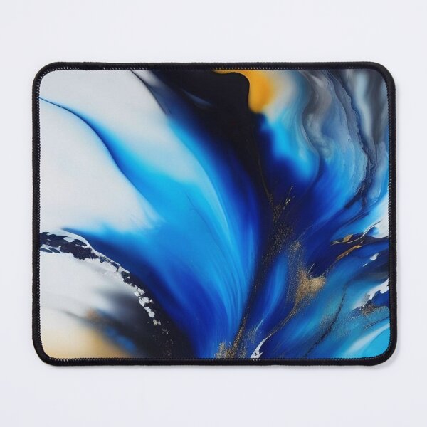 Item preview, Blue Abstract Fluid Painting designed and sold by KiwiArtistDK.