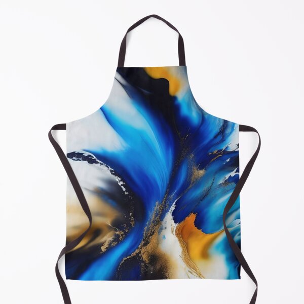Item preview, Blue Abstract Fluid Painting designed and sold by KiwiArtistDK.